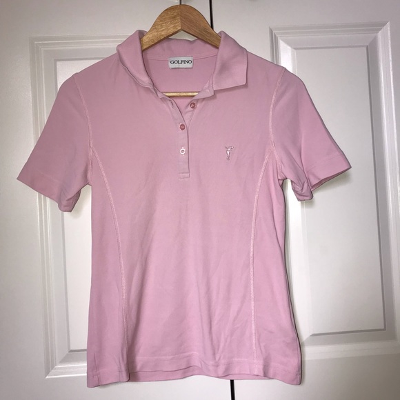 GOLFINO | Tops | Golfino Pink Hightech Polo Shirt | Poshmark
